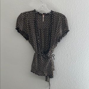 Free people wrap blouse